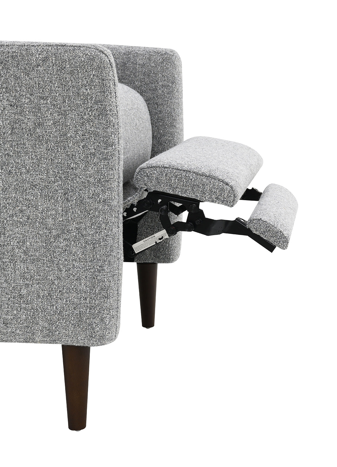 Psyche Gray Pushback Recliner from Furniture of America - Luna Furniture