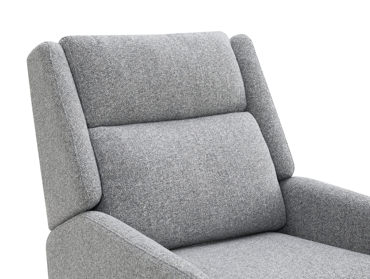 Psyche Gray Pushback Recliner from Furniture of America - Luna Furniture