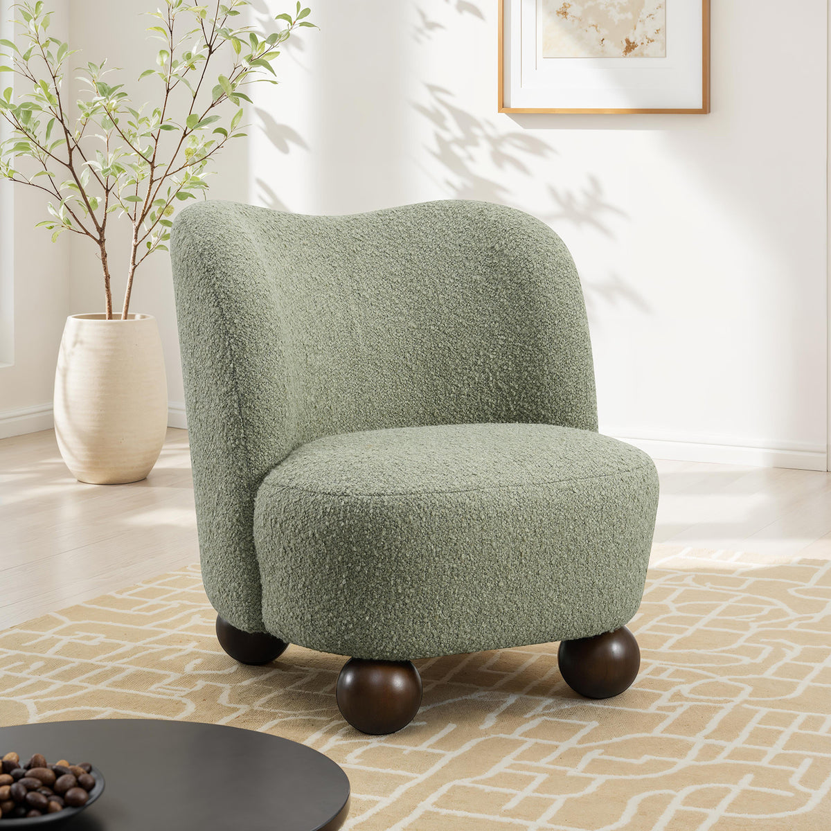 Karey Green Accent Chair from Furniture of America - Luna Furniture