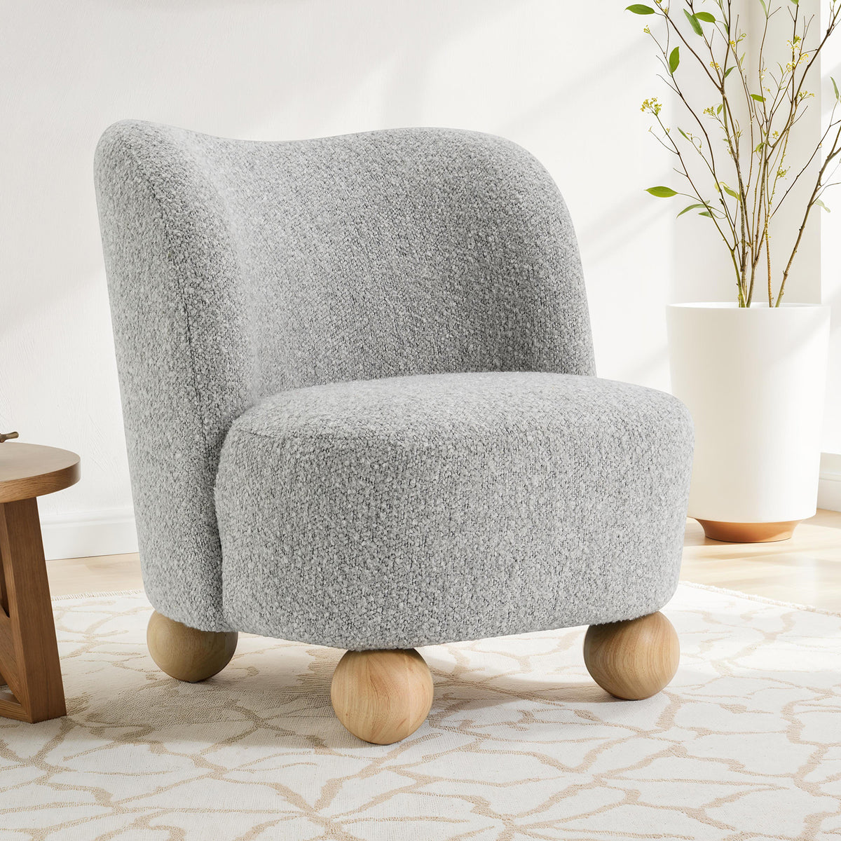 Karey Gray Accent Chair from Furniture of America - Luna Furniture
