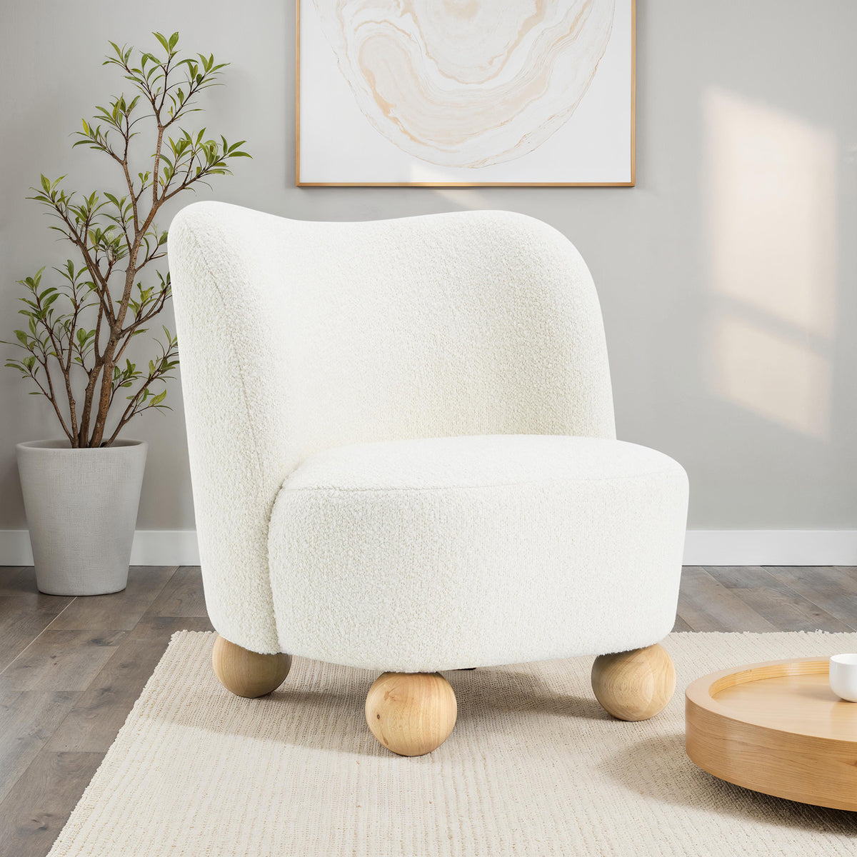 Karey White Accent Chair from Furniture of America - Luna Furniture