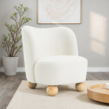 Karey White Accent Chair from Furniture of America - Luna Furniture