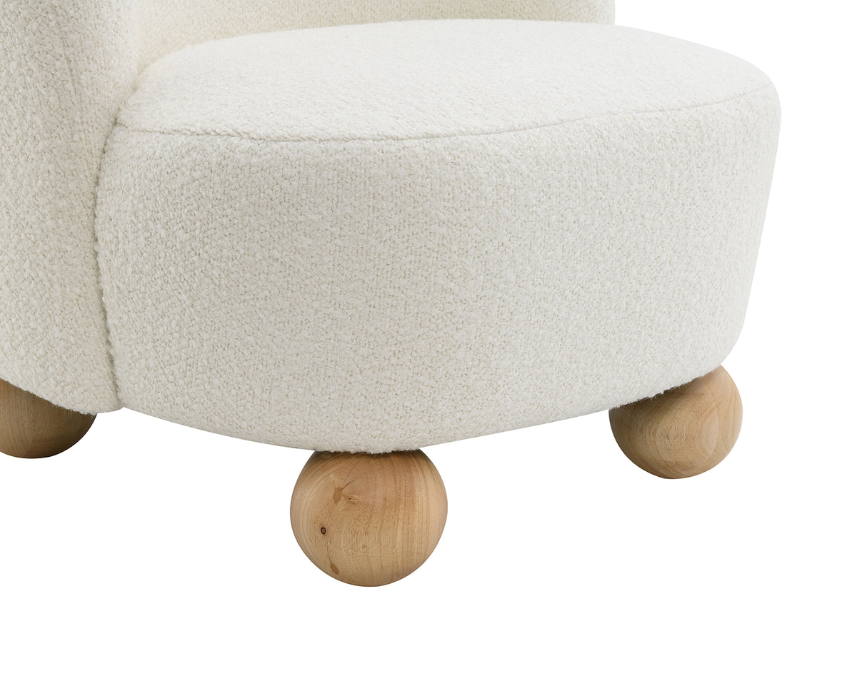 Karey White Accent Chair from Furniture of America - Luna Furniture