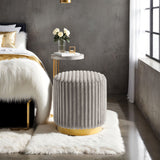 Yolanda Gray Stool from Furniture of America - Luna Furniture