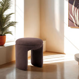 Janetta Brown Stool from Furniture of America - Luna Furniture