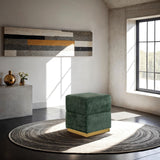 Krysten Green Storage Stool from Furniture of America - Luna Furniture