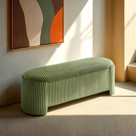 Grainne Green Storage Bench from Furniture of America - Luna Furniture
