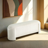 Grainne White Storage Bench from Furniture of America - Luna Furniture