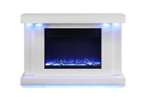 Dorrit White 55" Electric Fire Place from Furniture of America - Luna Furniture