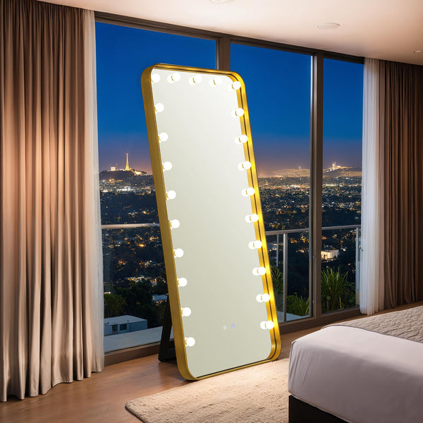 Myra Gold Floor Mirror