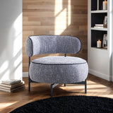 Florens Dark Gray Swivel Chair from Furniture of America - Luna Furniture