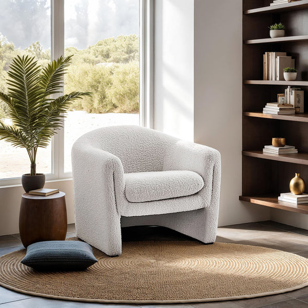 Bedale White Accent Chair