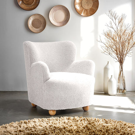 Acaso White Accent Chair from Furniture of America - Luna Furniture