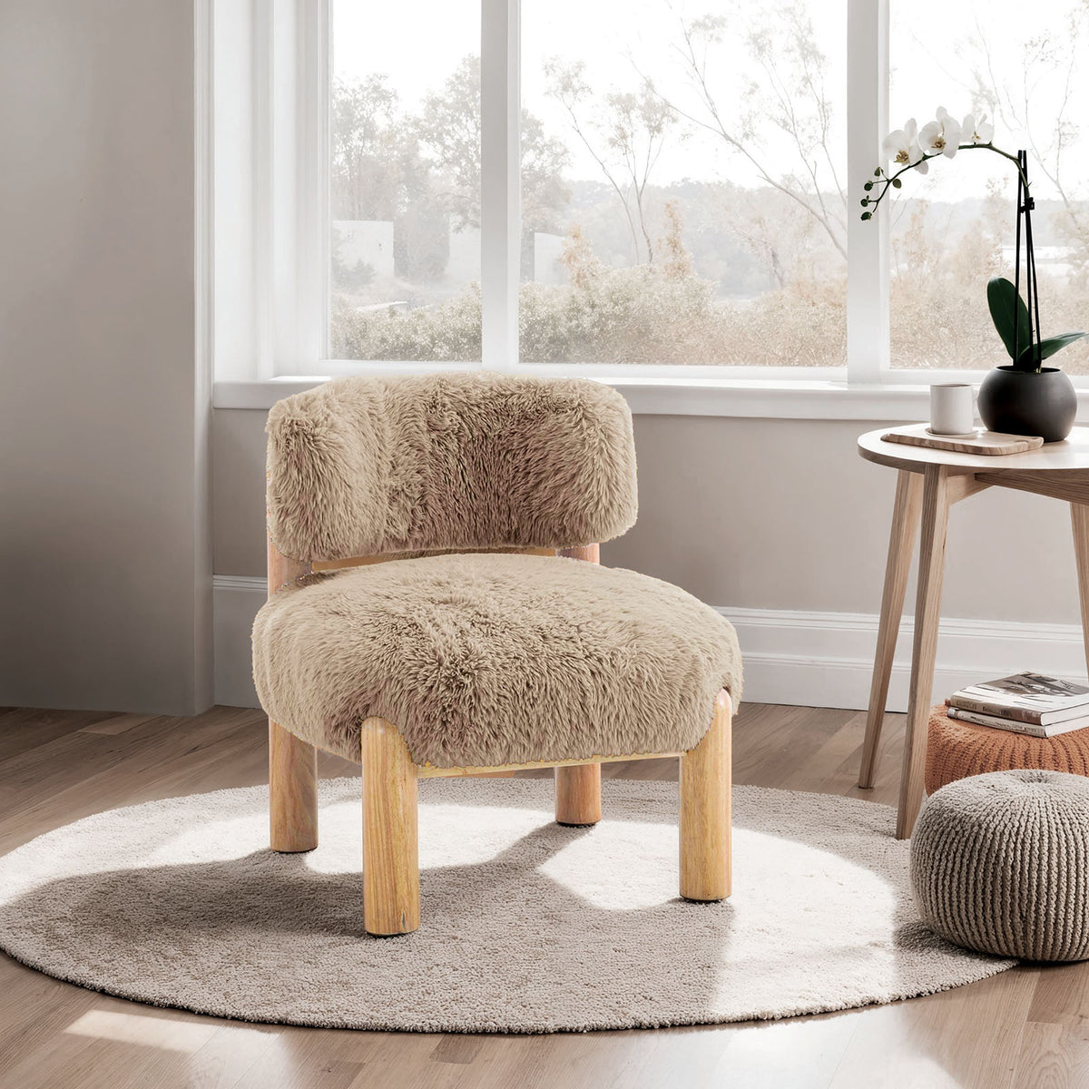 Alcoba Mushroom Accent Chair from Furniture of America - Luna Furniture