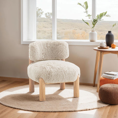 Alcoba Taupe Accent Chair from Furniture of America - Luna Furniture