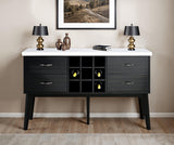 Shildon Black/White Server from Furniture of America - Luna Furniture