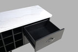 Shildon Black/White Server from Furniture of America - Luna Furniture