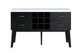 Shildon Black/White Server from Furniture of America - Luna Furniture