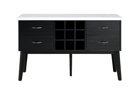 Shildon Black/White Server from Furniture of America - Luna Furniture
