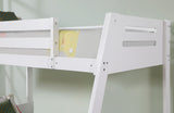 Emilee White Twin/Full Bunk Bed from Furniture of America - Luna Furniture