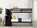 Ontario Espresso Twin/Twin Bunk Bed from Furniture of America - Luna Furniture
