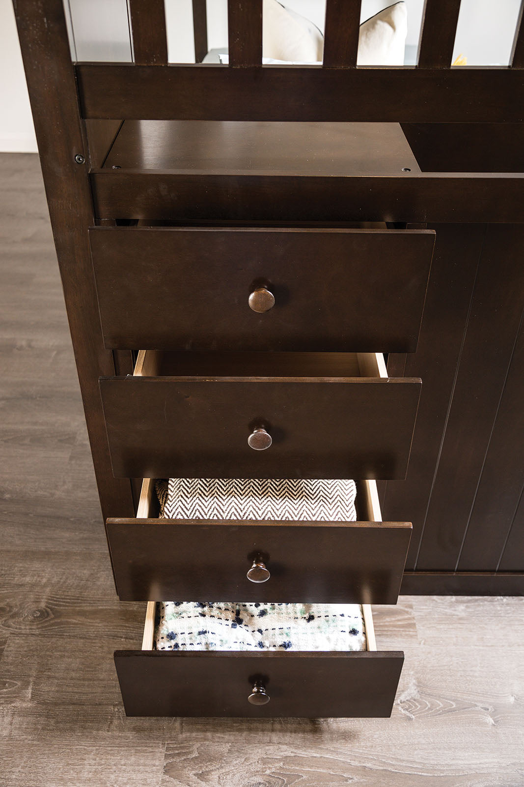 Ontario Espresso Twin/Twin Bunk Bed from Furniture of America - Luna Furniture