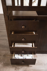 Ontario Espresso Twin/Twin Bunk Bed from Furniture of America - Luna Furniture