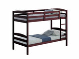 Finsbury Espresso Twin/Twin Bunk Bed from Furniture of America - Luna Furniture