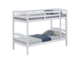 Finsbury White Twin/Twin Bunk Bed from Furniture of America - Luna Furniture