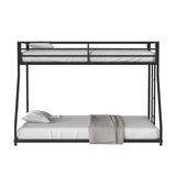 Rothwell Matte Black Twin/full Metal Bunk Bed from Furniture of America - Luna Furniture