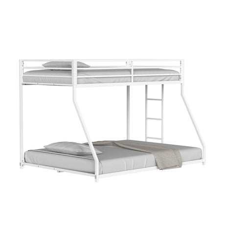 Rothwell Matte White Twin/full Metal Bunk Bed from Furniture of America - Luna Furniture