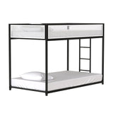 Southall Matte Black/Matte White Twin/twin Metal Bunk Bed from Furniture of America - Luna Furniture
