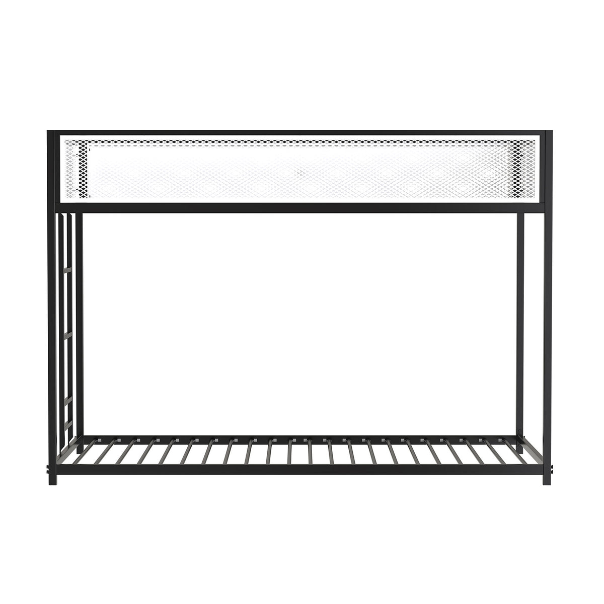 Southall Matte Black/Matte White Twin/twin Metal Bunk Bed from Furniture of America - Luna Furniture