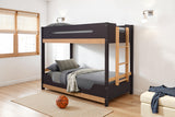 Nestor Black/Natural Twin/Twin Bunk Bed from Furniture of America - Luna Furniture