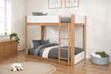 Terri White/Natural Twin/Twin Bunk Bed from Furniture of America - Luna Furniture