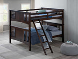 Spring Creek Dark Walnut Full/Full Bunk Bed from Furniture of America - Luna Furniture