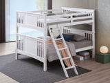 Spring Creek White Full/Full Bunk Bed from Furniture of America - Luna Furniture