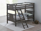 Spring Creek Stain Gray Twin/Twin Bunk Bed from Furniture of America - Luna Furniture