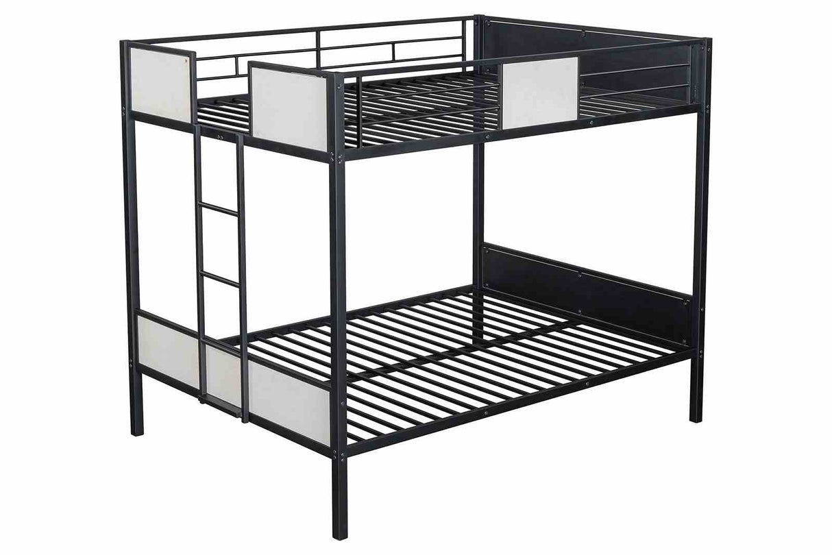 Molton Black Full/Full Metal Bunkbed from Furniture of America - Luna Furniture