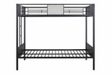 Molton Black Full/Full Metal Bunkbed from Furniture of America - Luna Furniture