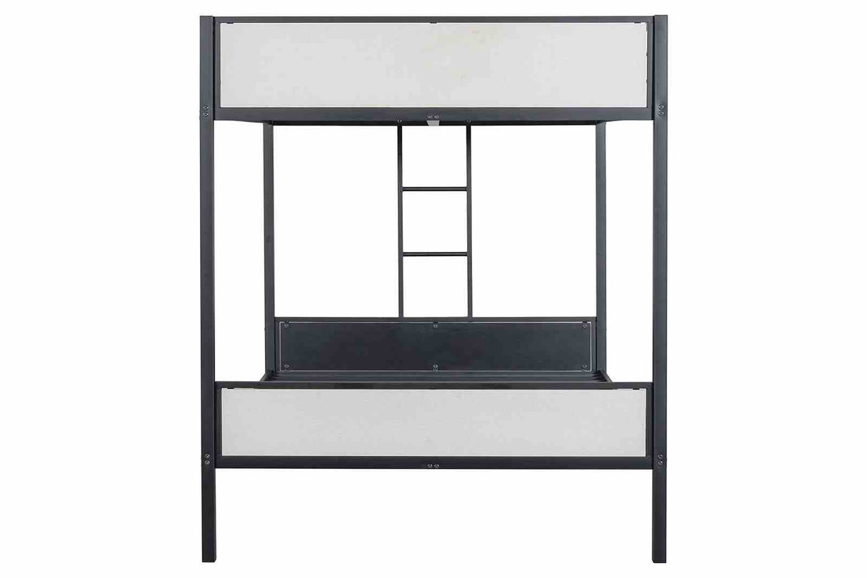 Molton Black Full/Full Metal Bunkbed from Furniture of America - Luna Furniture
