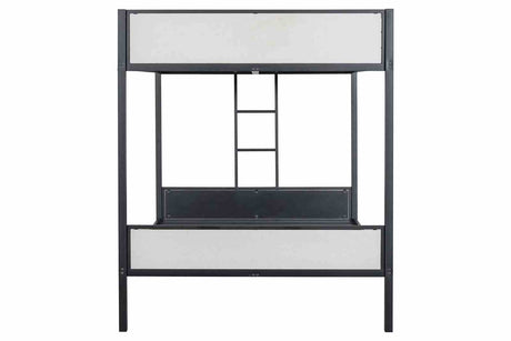 Molton Black Full/Full Metal Bunkbed from Furniture of America - Luna Furniture