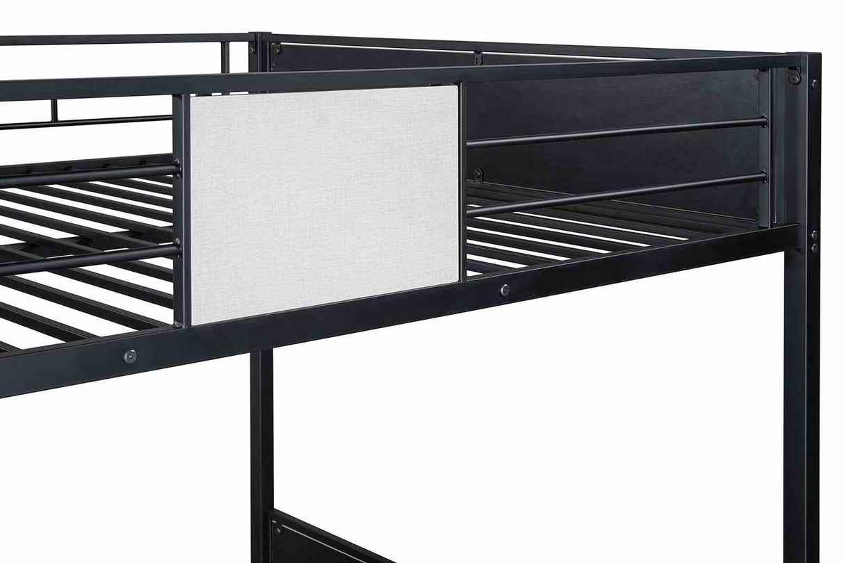 Molton Black Full/Full Metal Bunkbed from Furniture of America - Luna Furniture