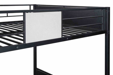 Molton Black Full/Full Metal Bunkbed from Furniture of America - Luna Furniture