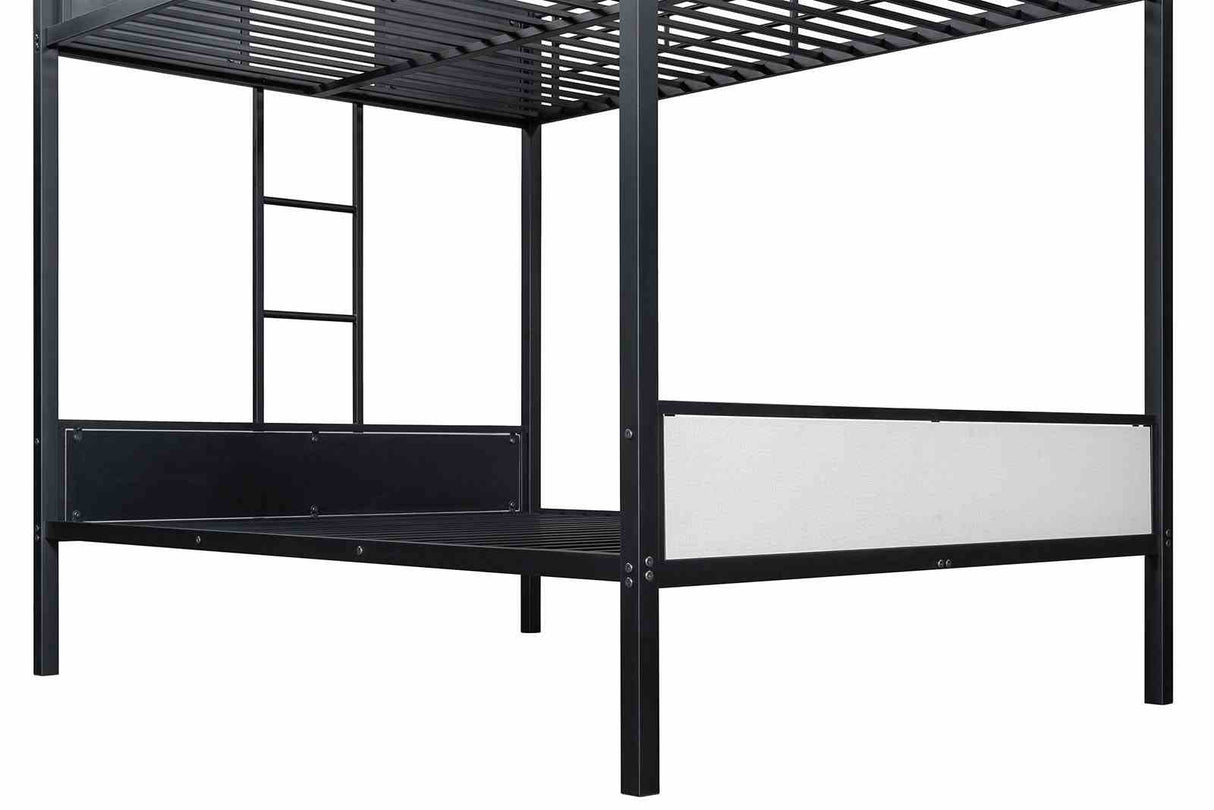 Molton Black Full/Full Metal Bunkbed from Furniture of America - Luna Furniture