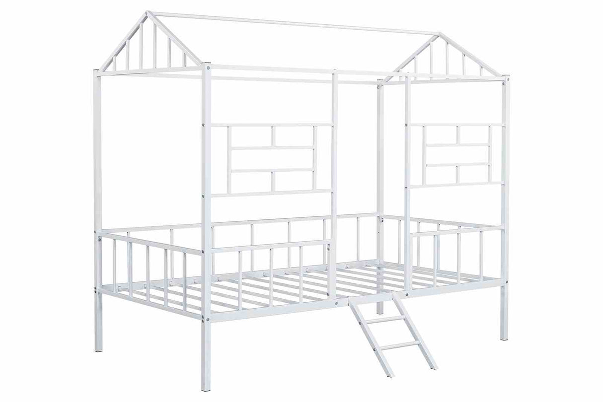 Rhonda White Twin Loft Bed from Furniture of America - Luna Furniture