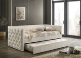 Renzi Beige Daybed w/ Trundle from Furniture of America - Luna Furniture