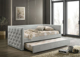 Renzi Gray Daybed w/ Trundle from Furniture of America - Luna Furniture