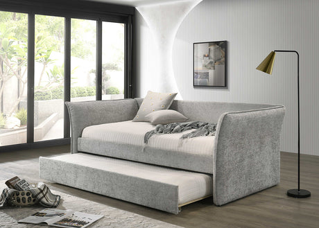 Yuri Gray Daybed w/ Trundle from Furniture of America - Luna Furniture