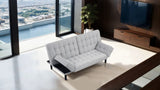 Bellevue Light Gray Futon Sofa Bed from Furniture of America - Luna Furniture